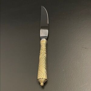 Yamazaki Byzantine 24K Electroplate Steak Knives Ornate Handle Knife